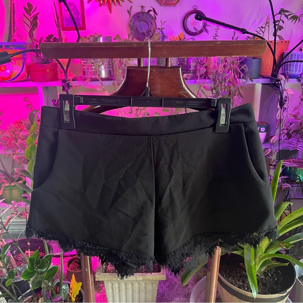 Black lace bottom shorts!